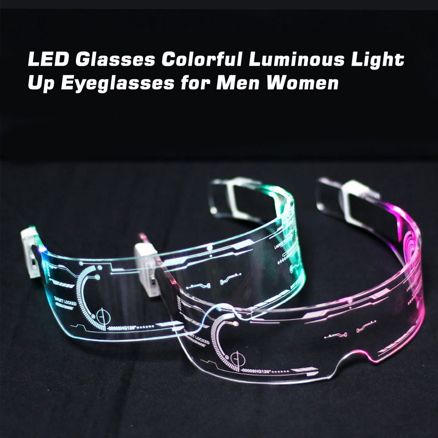 LED Luminous neon Glasses
