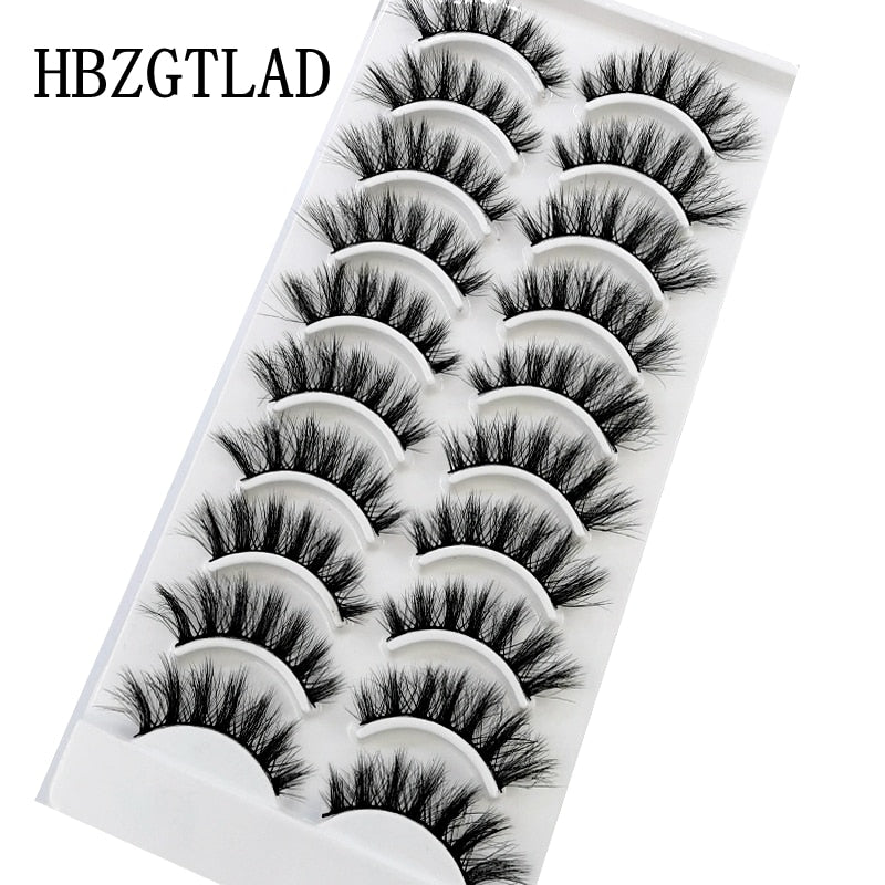 41 Styles 10 pairs natural long 3D mink false eyelashes