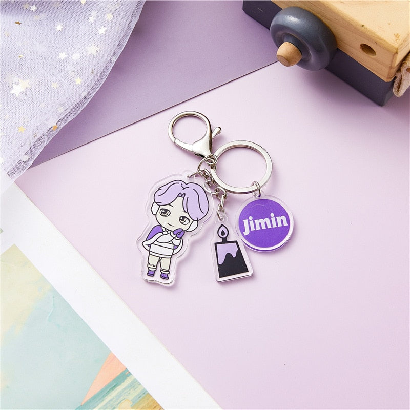 Bts-520 Keychain Silicone Portrait