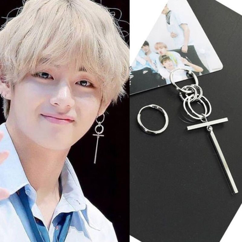 Circle Earrings for Men Punk Style of Bang Boys BTS-049 Kpop