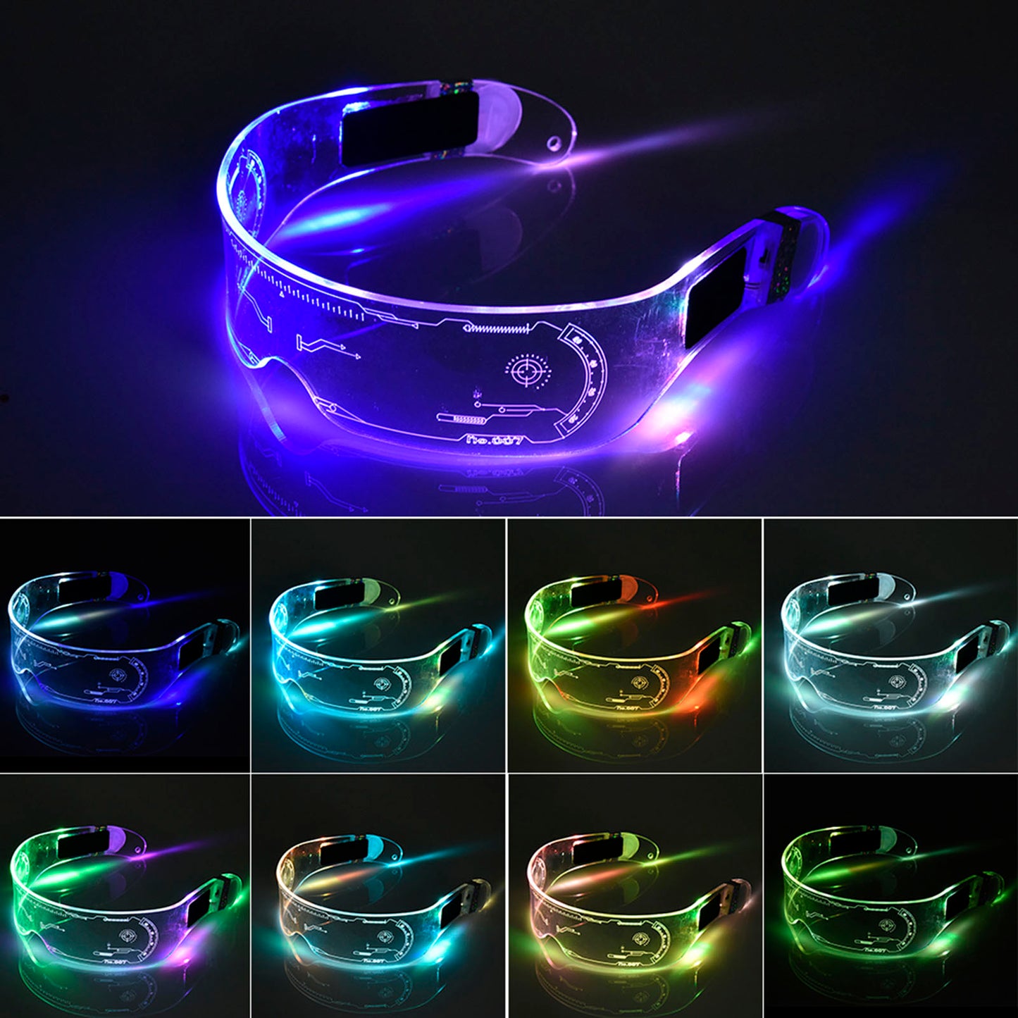 LED Luminous neon Glasses