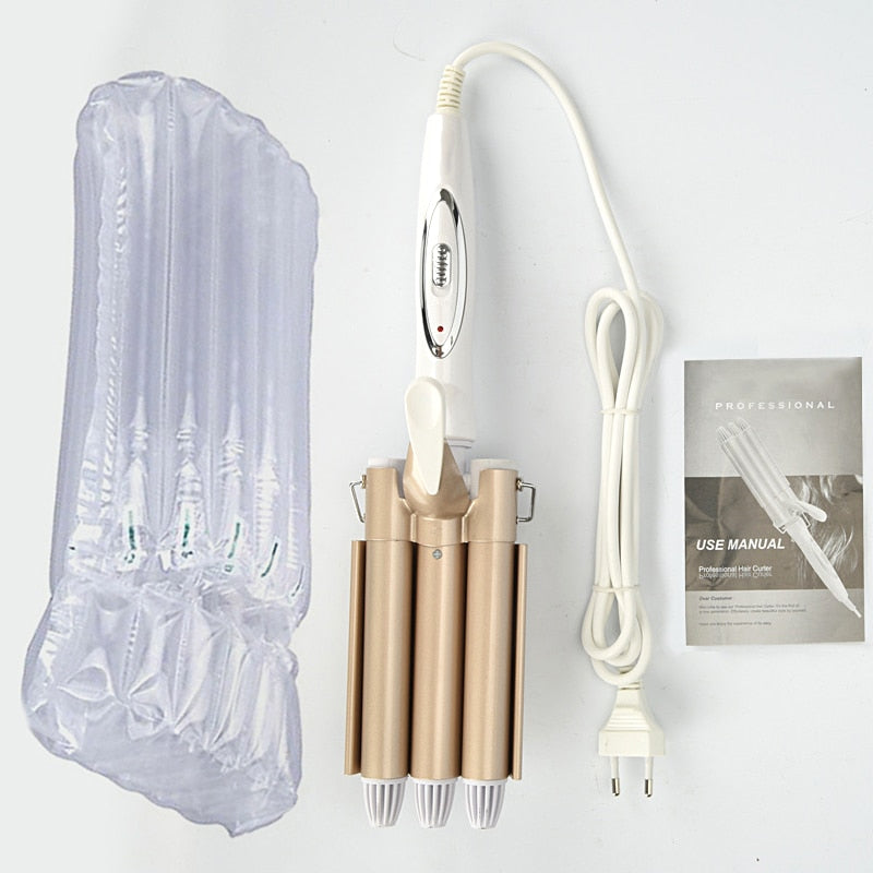 Barrel Hair Curler Crimp Big Wave Hair Styling Tools Wand Curl Machine Corrugation for Hair