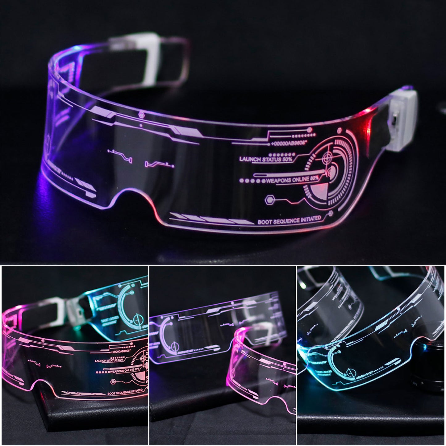 LED Luminous neon Glasses