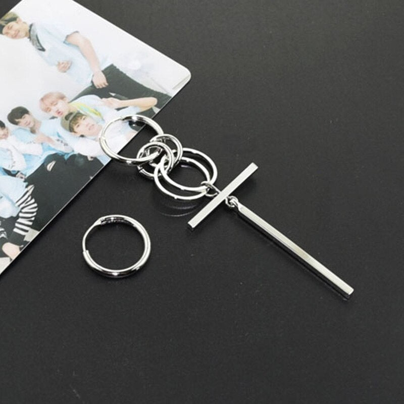 Circle Earrings for Men Punk Style of Bang Boys BTS-049 Kpop