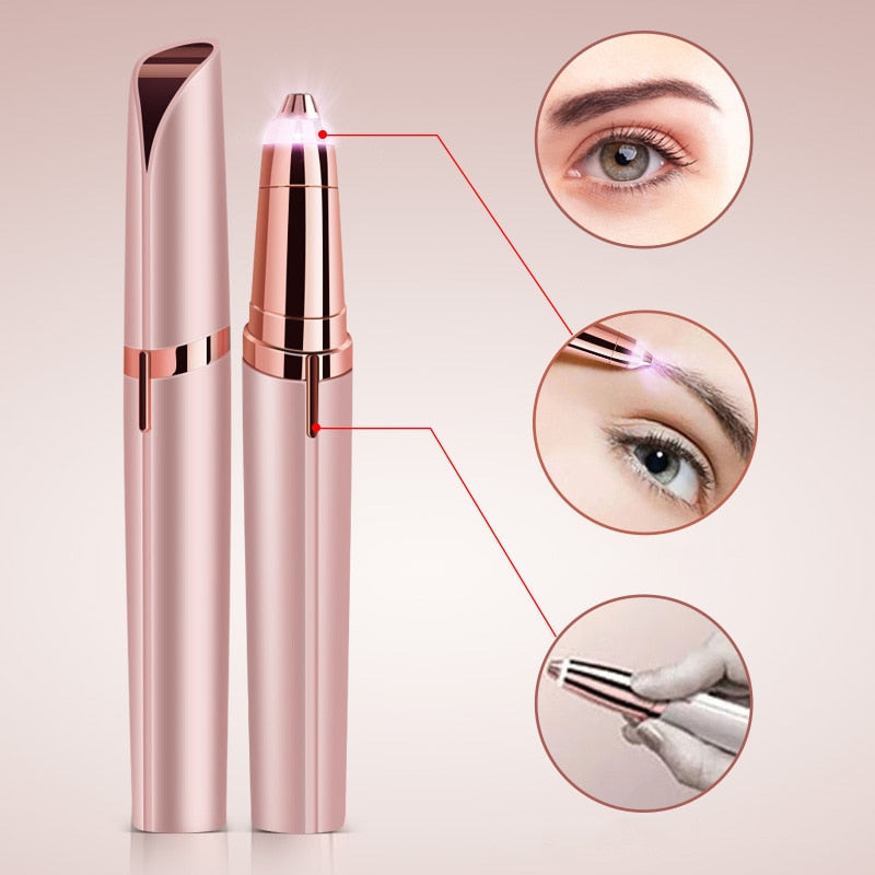 Women Electric Eyebrow Trimmer Hair Removal Epilator painless razor