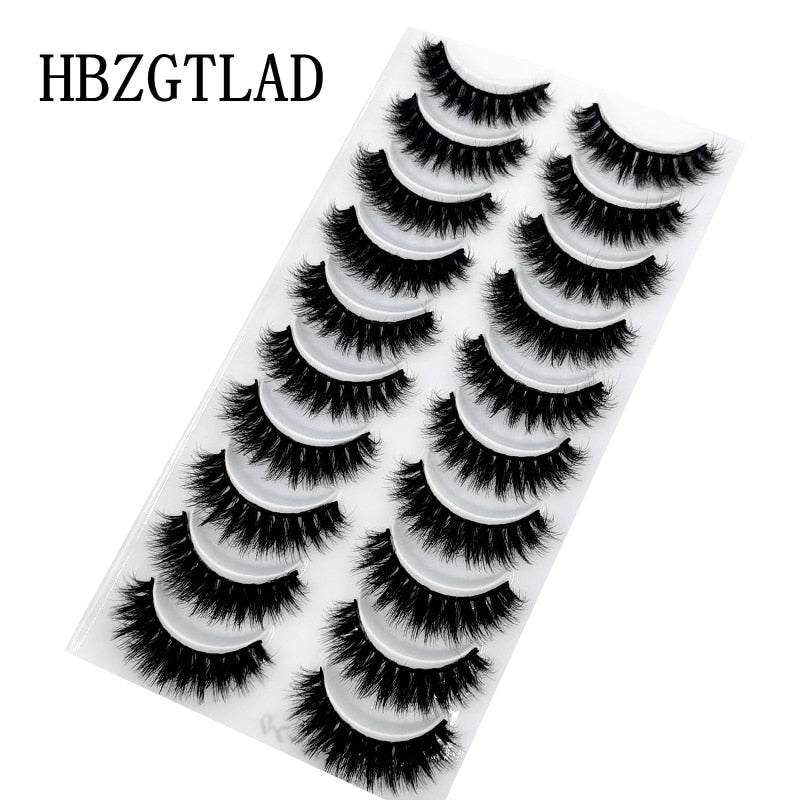 41 Styles 10 pairs natural long 3D mink false eyelashes