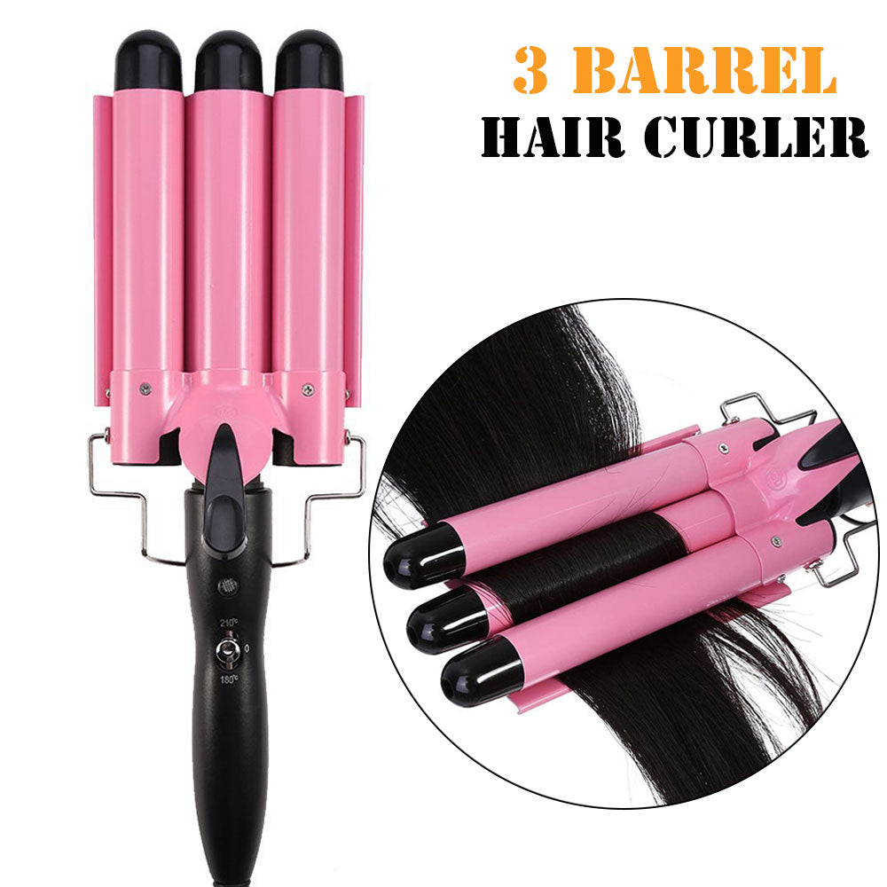 Barrel Hair Curler Crimp Big Wave Hair Styling Tools Wand Curl Machine Corrugation for Hair
