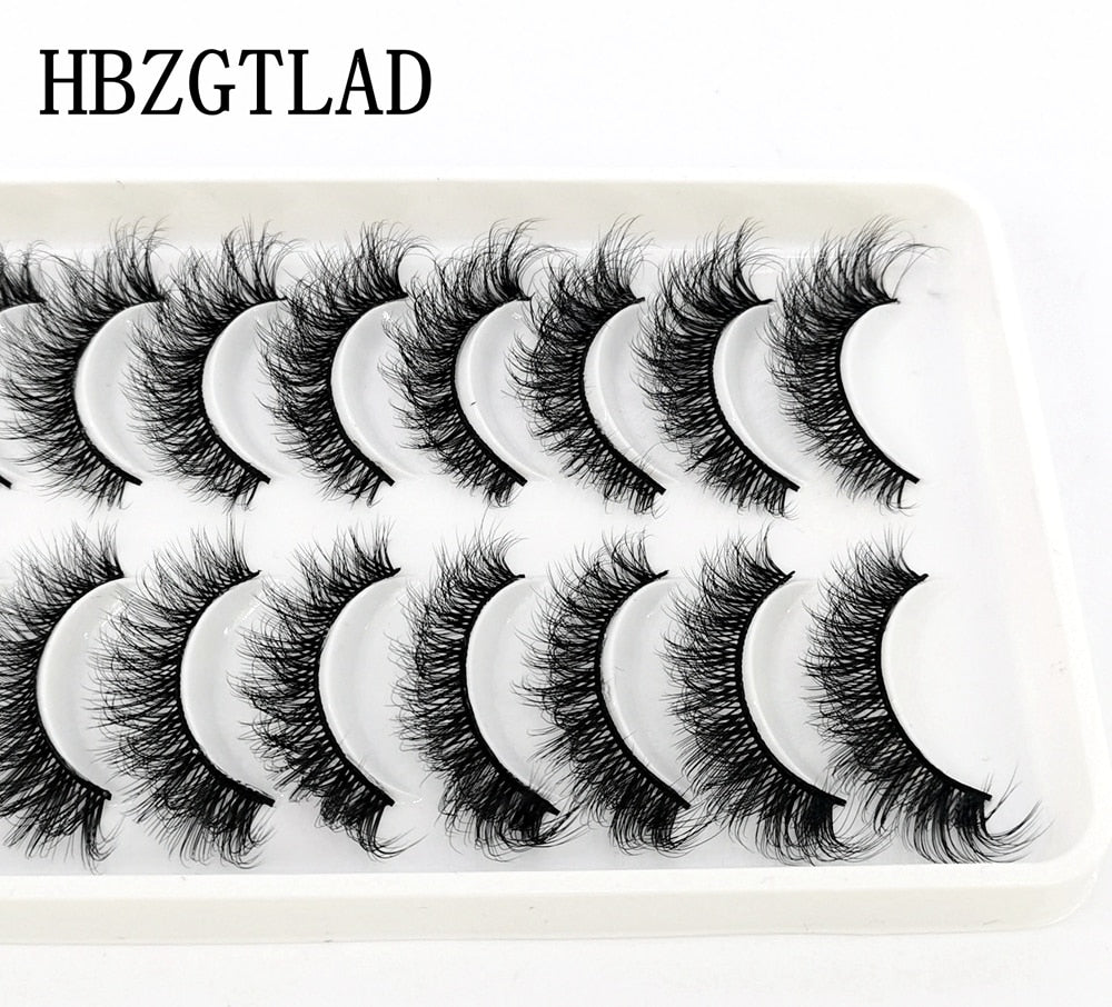 41 Styles 10 pairs natural long 3D mink false eyelashes