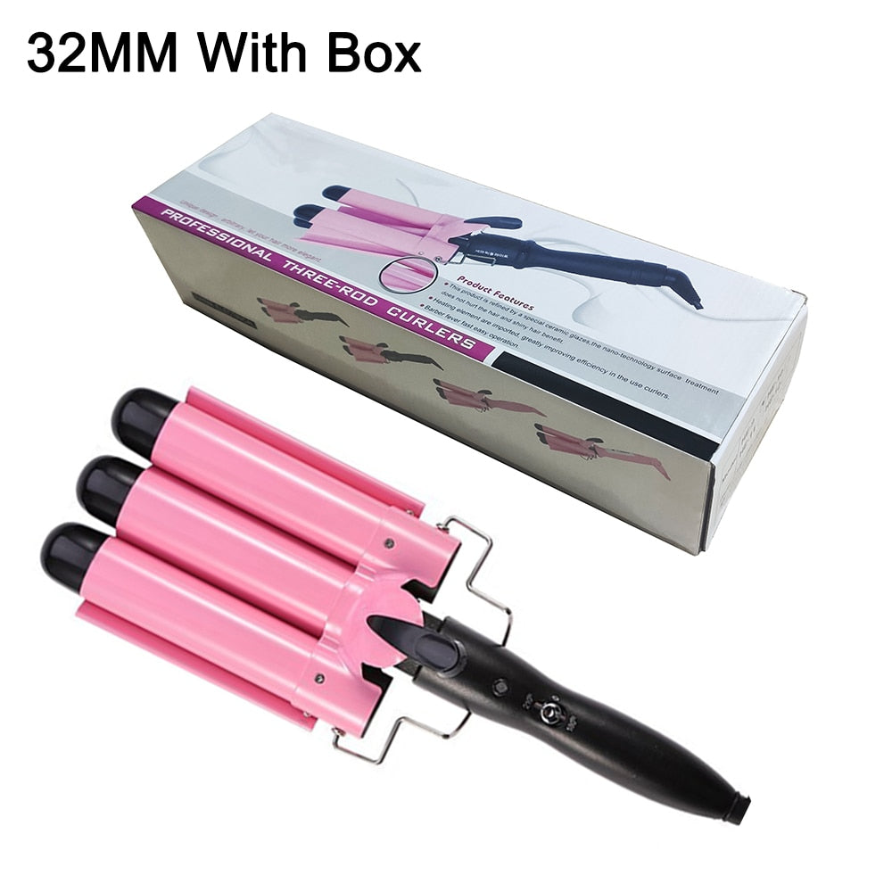 Barrel Hair Curler Crimp Big Wave Hair Styling Tools Wand Curl Machine Corrugation for Hair