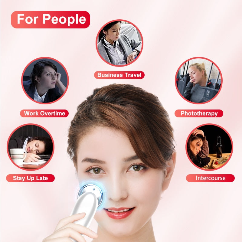 7in1 Face Massager RF Microcurrent Mesotherapy Electroporation LED Skin Remover Wrinkle