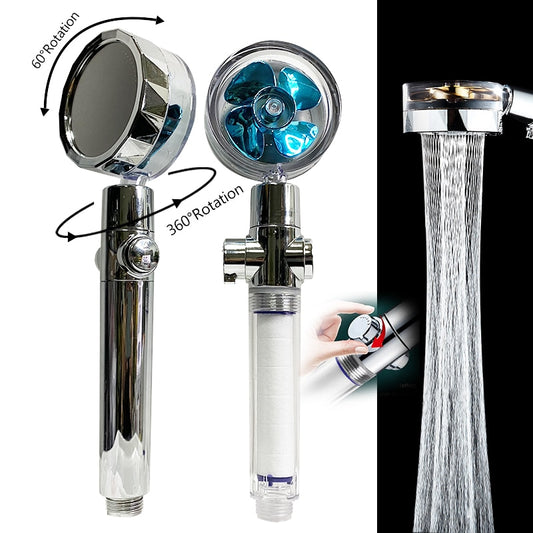 Shower Head Water Saving Flow 360 Degrees with High Pressure spray Nozzle Bathroom Accessories