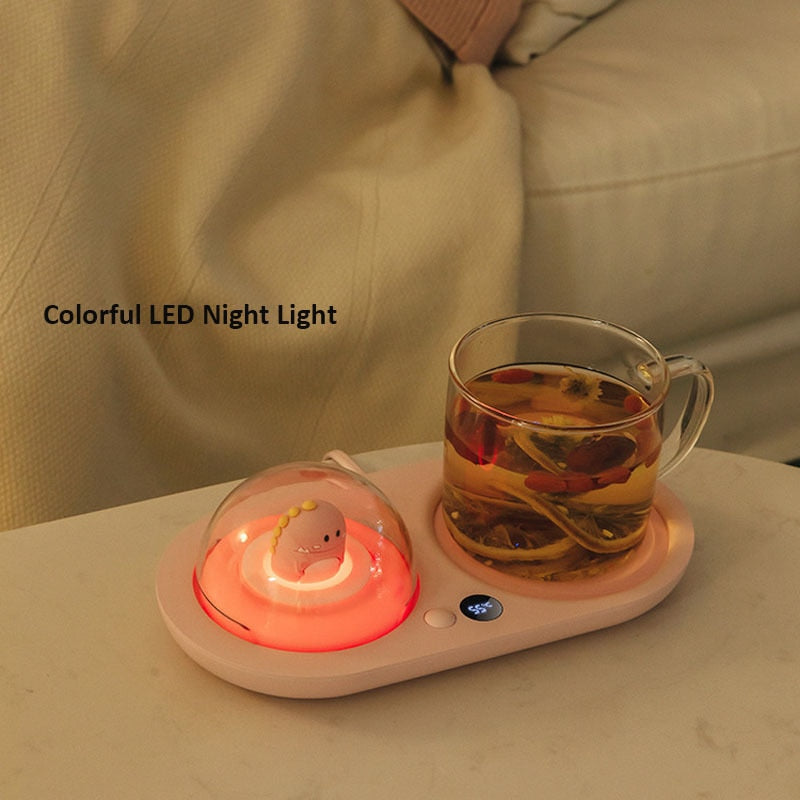 Warmer 3 Gear Coffee Mug Heating Coaster Smart Thermostatic Hot Plate Milk Tea