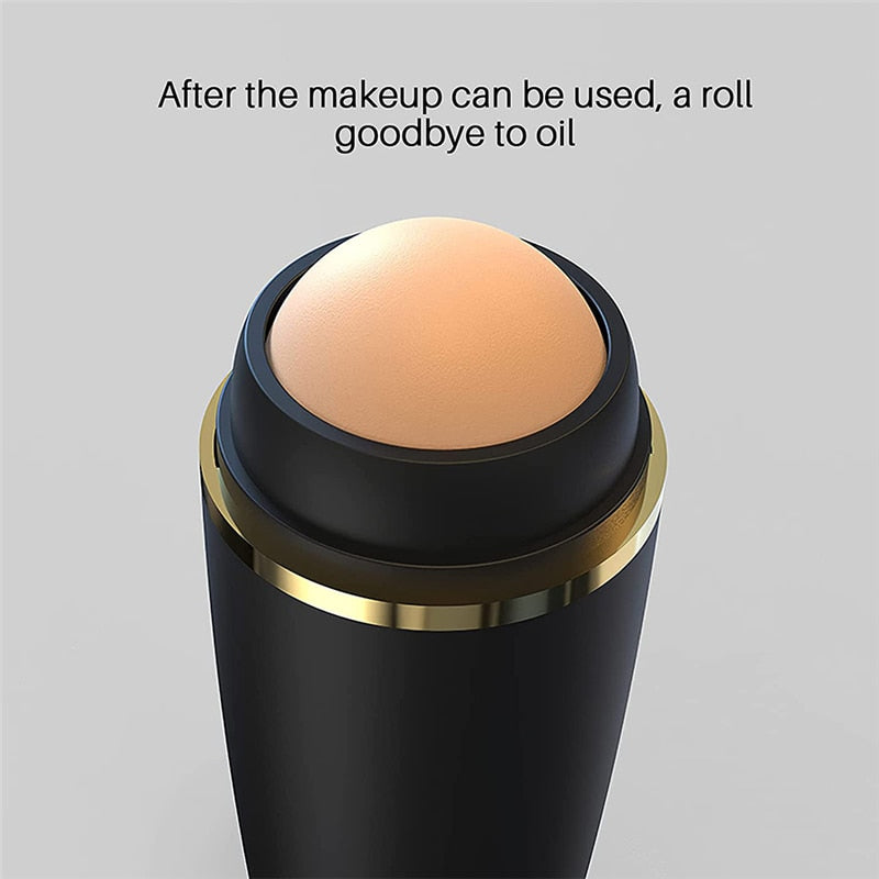 Face Oil Absorbing Roller Natural Volcanic Stone Massage