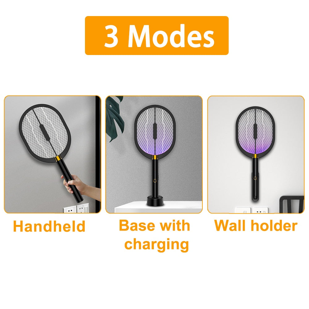 3 IN 1 LED Mosquito Killer Lamp 3000V Electric Bug Zapper Insect Killer