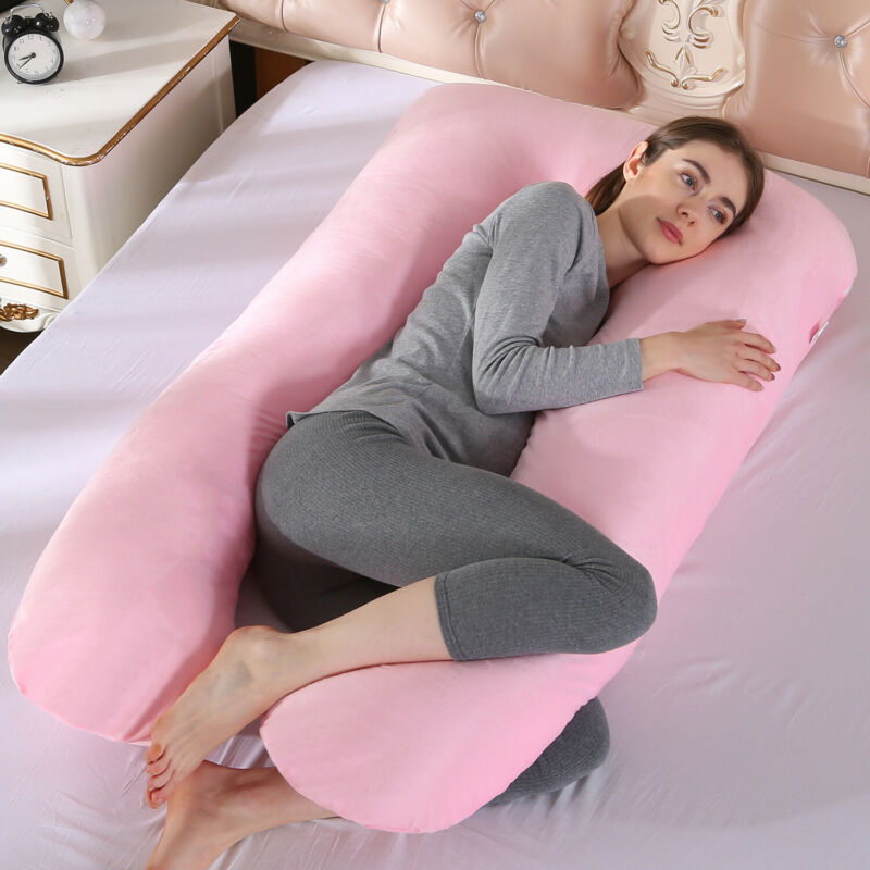 New U-Shape Maternity Pillow Pregnant Women Comfy Soft Cushion Sleep Body