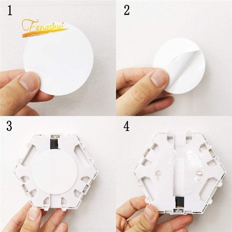 Modern LED Night Lights Magnetic Honeycomb Touch