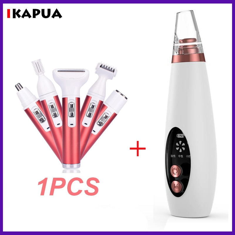 5 In 1 Women Hair Removal Face Blackhead Remover