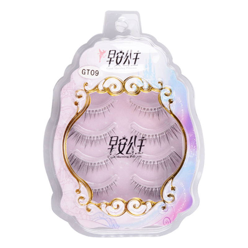 4pairs Natural False Eyelashes HandMade Korean Fashion Lashes Makeup Tools