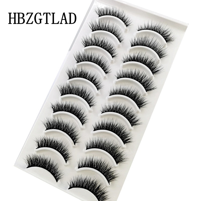 41 Styles 10 pairs natural long 3D mink false eyelashes