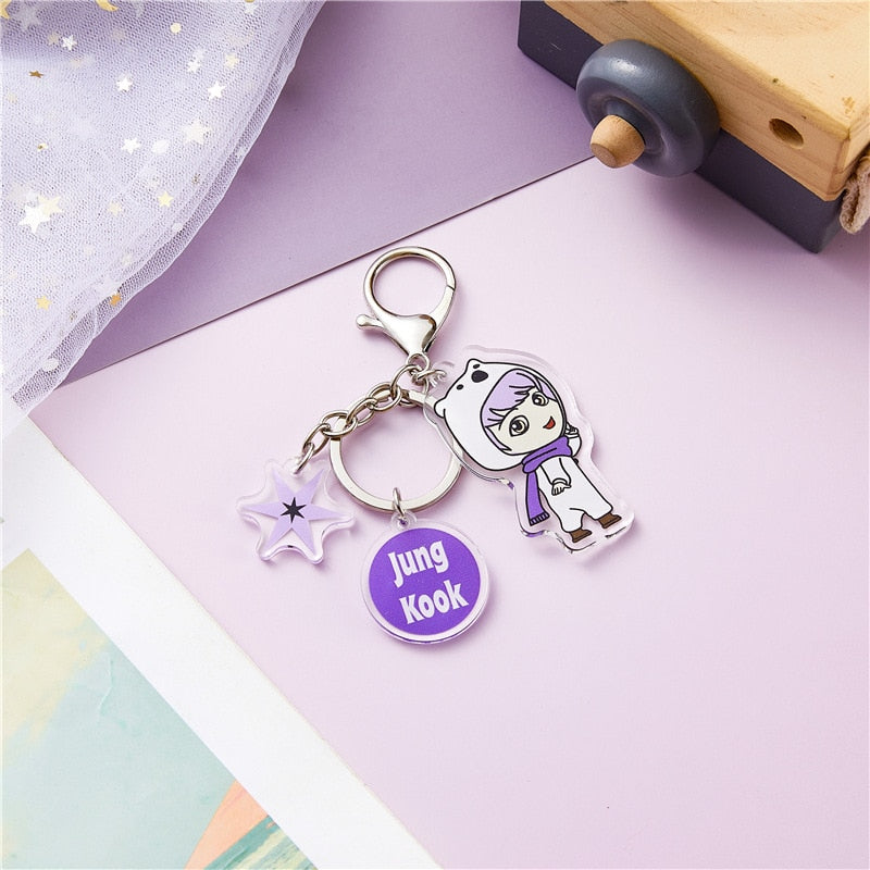 Bts-520 Keychain Silicone Portrait