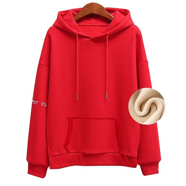Hooded Sweatshirts Thick Fleece Hoodies Autumn