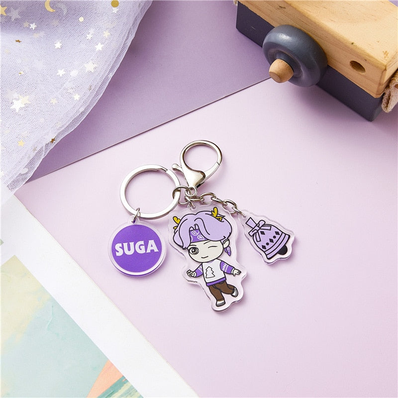 Bts-520 Keychain Silicone Portrait