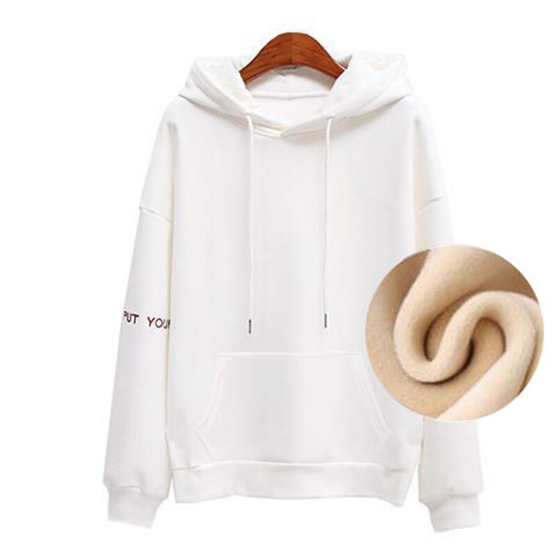 Hooded Sweatshirts Thick Fleece Hoodies Autumn