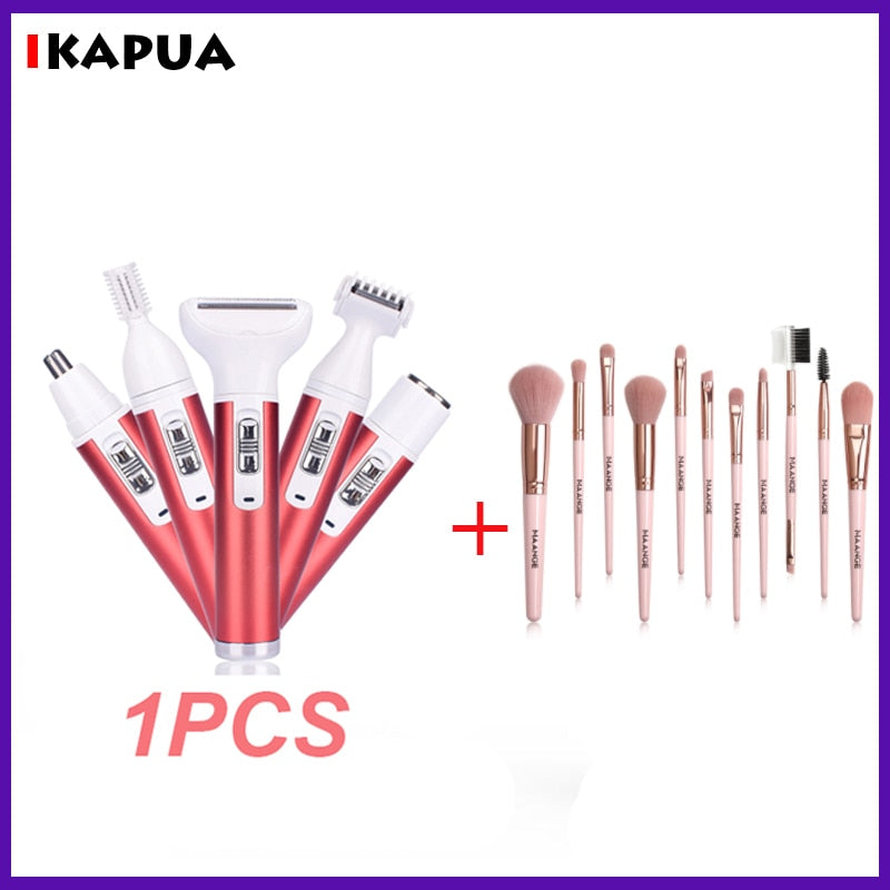 5 In 1 Women Hair Removal Face Blackhead Remover