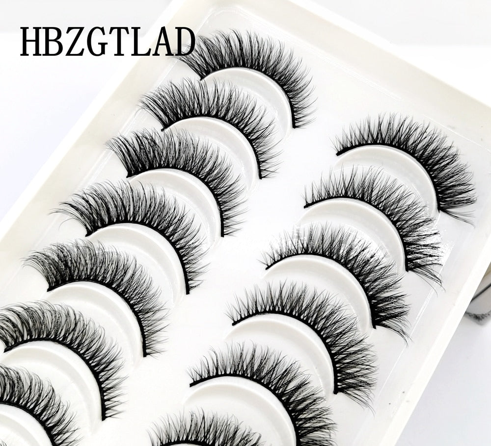 41 Styles 10 pairs natural long 3D mink false eyelashes