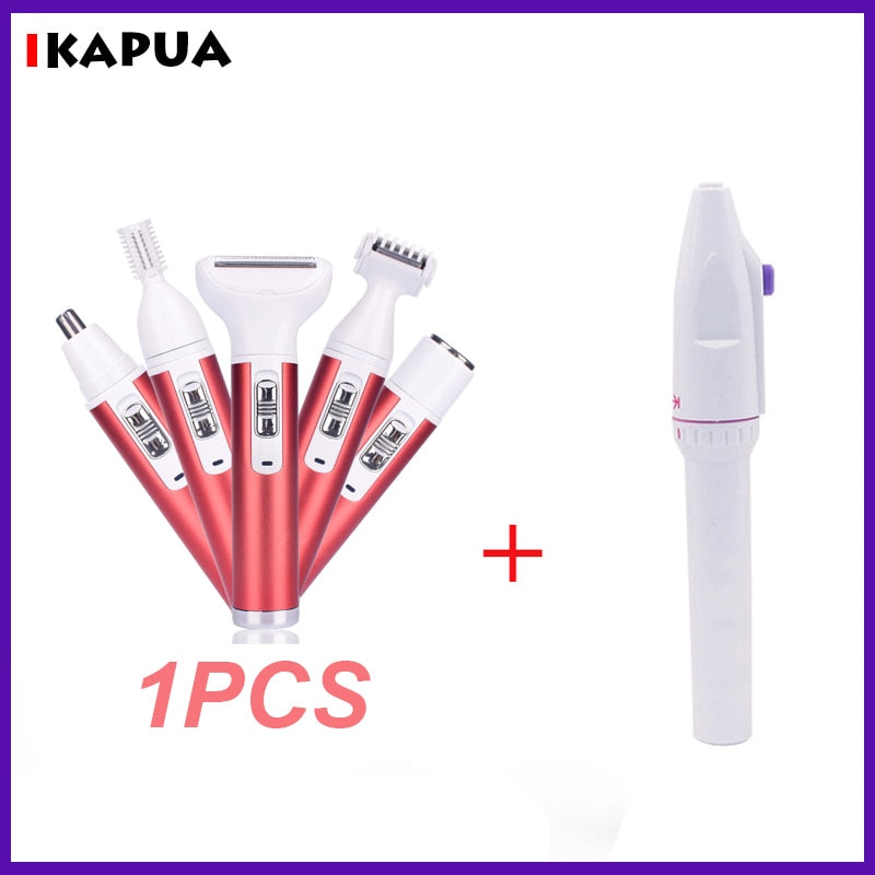 5 In 1 Women Hair Removal Face Blackhead Remover