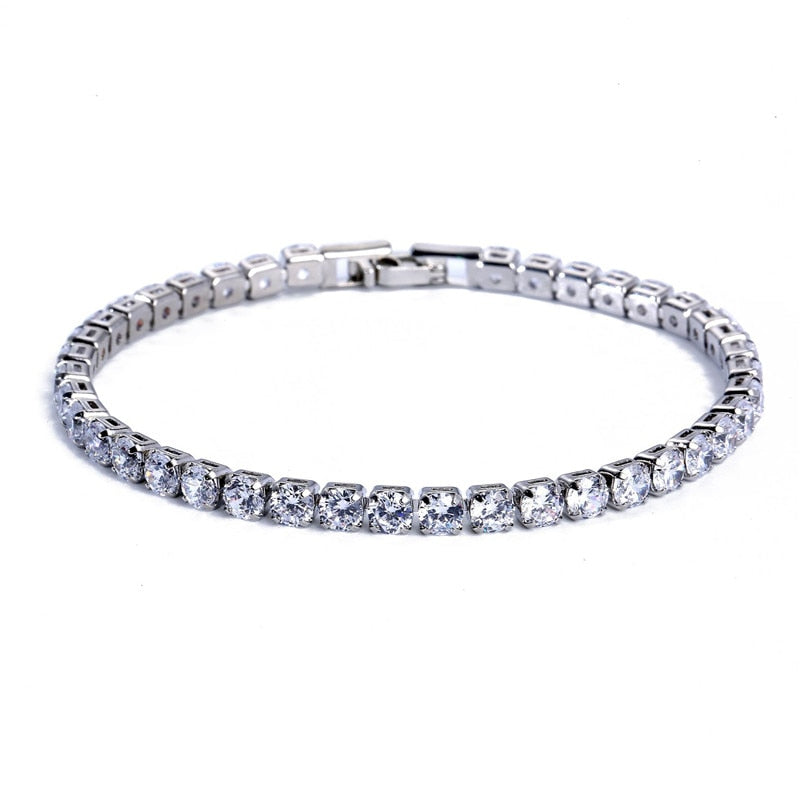 Cubic Zirconia Tennis Bracelet For Women