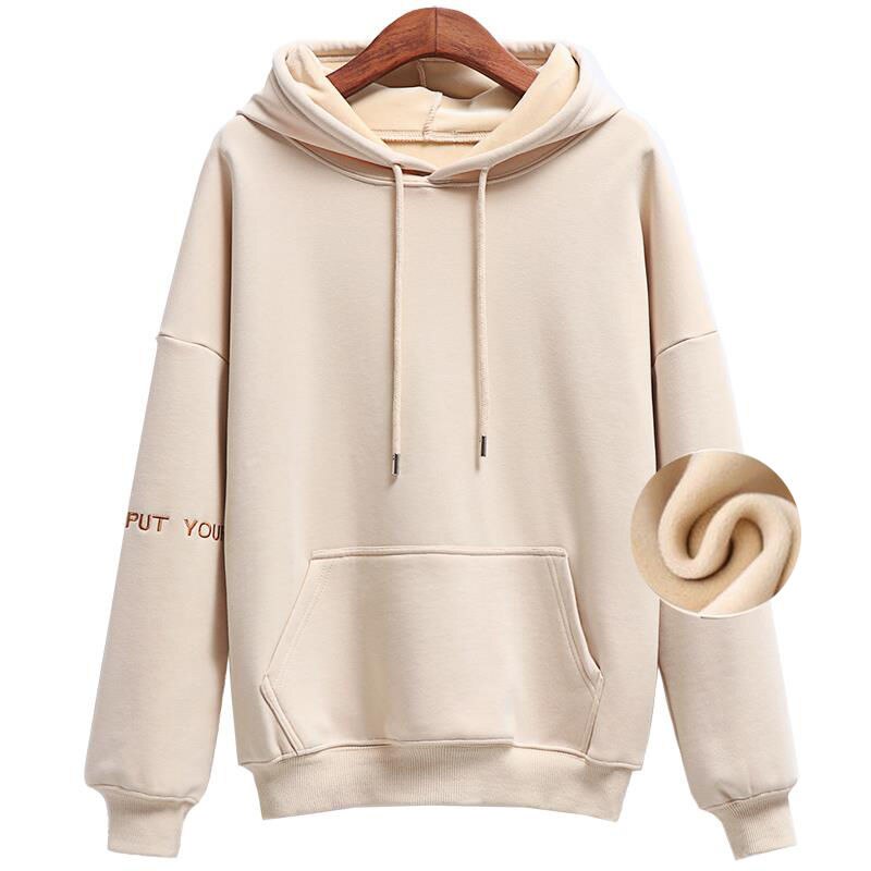 Hooded Sweatshirts Thick Fleece Hoodies Autumn