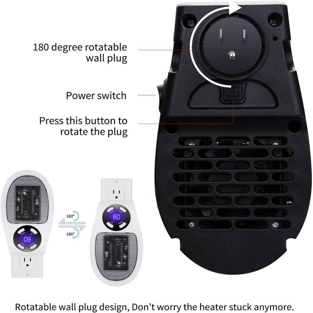 500W Winter Electric Fan Heater 110V/220V Radiator Hand Warmer Machine
