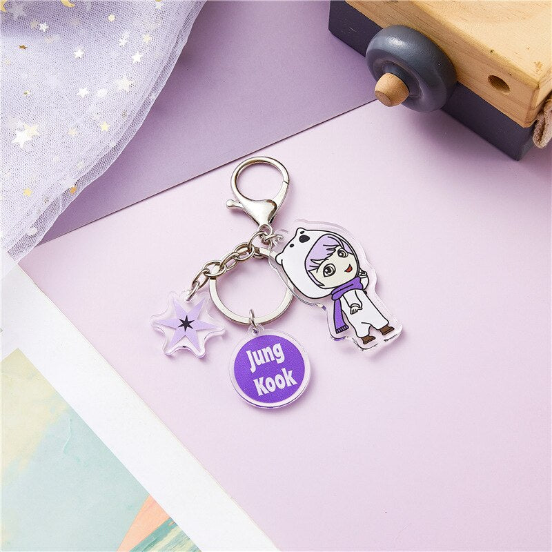 Bts-520 Keychain Silicone Portrait