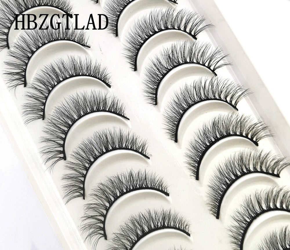 41 Styles 10 pairs natural long 3D mink false eyelashes