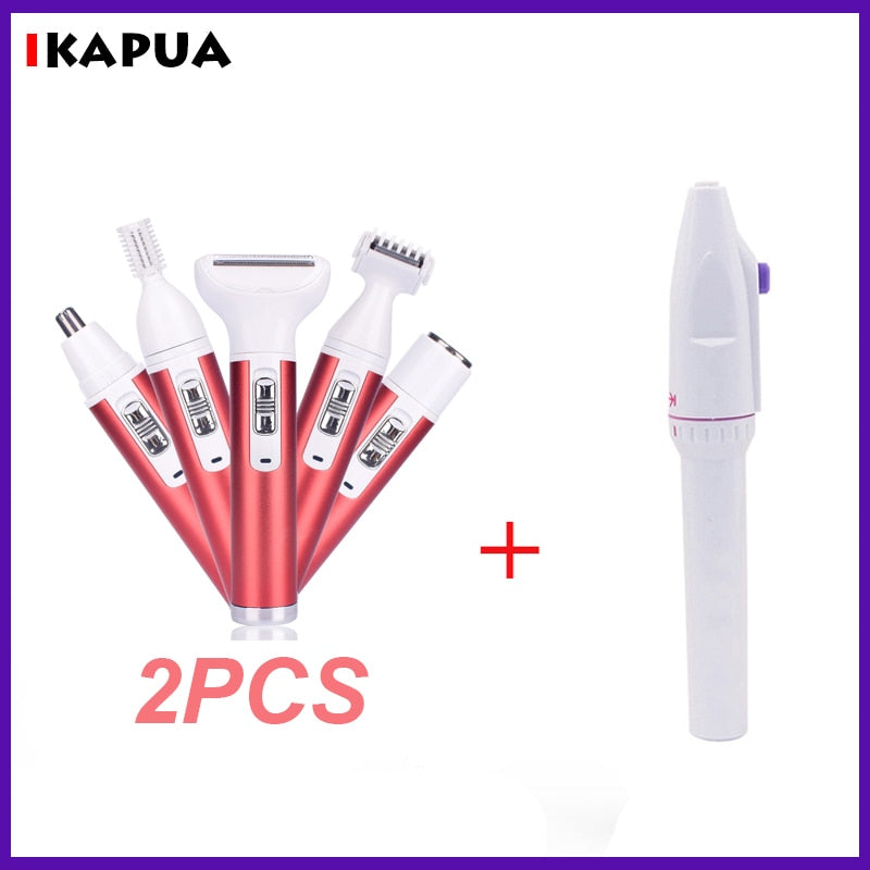 5 In 1 Women Hair Removal Face Blackhead Remover