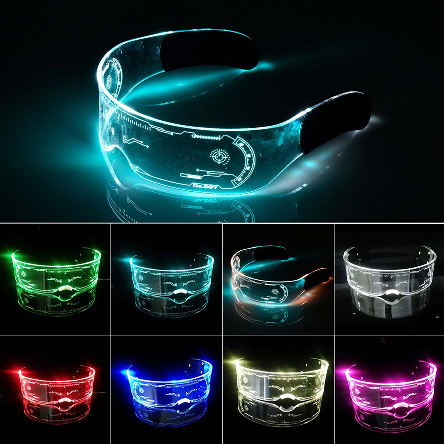 LED Luminous neon Glasses