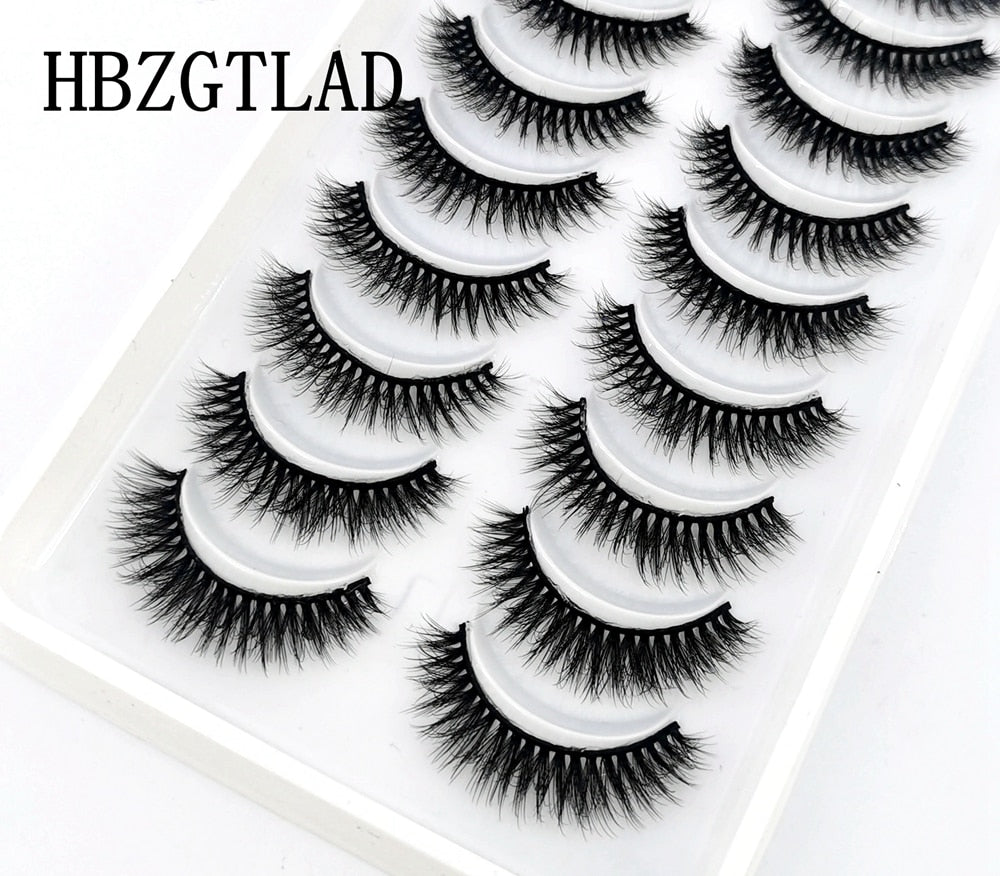 41 Styles 10 pairs natural long 3D mink false eyelashes