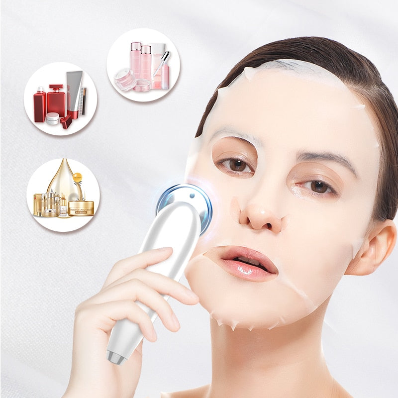 7in1 Face Massager RF Microcurrent Mesotherapy Electroporation LED Skin Remover Wrinkle