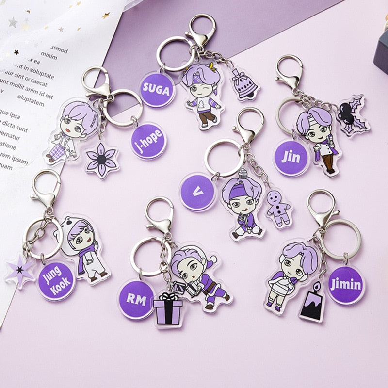 Bts-520 Keychain Silicone Portrait