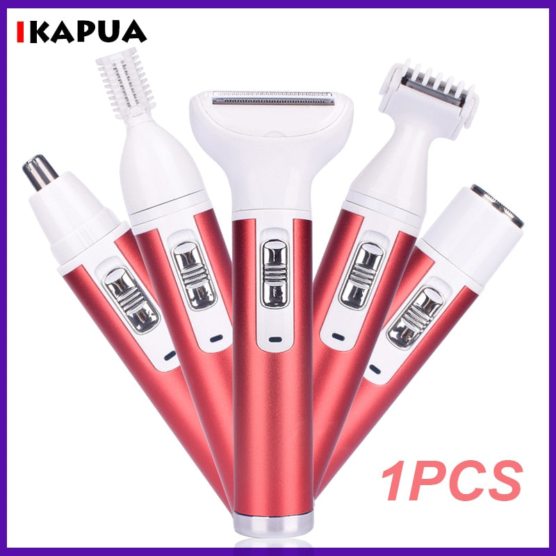5 In 1 Women Hair Removal Face Blackhead Remover