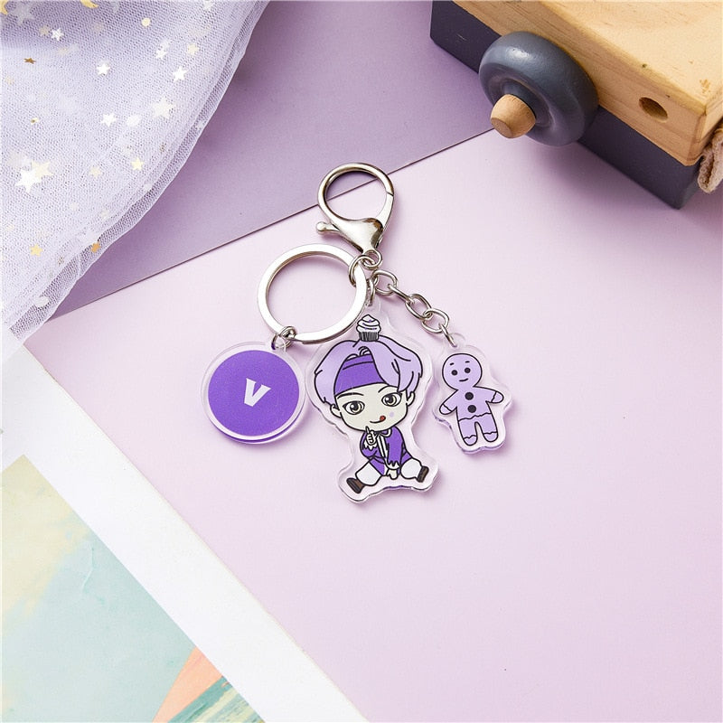 Bts-520 Keychain Silicone Portrait