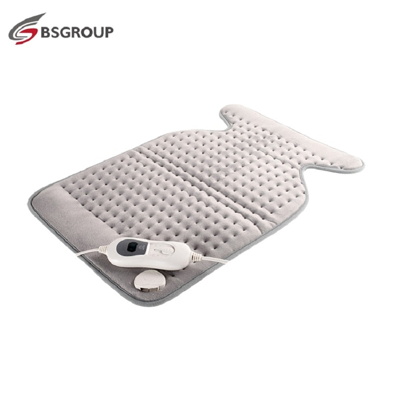 Soft Microplush Neck and Shoulder Wrap Heating Pad Electric Auto Shut Off Body Warmer Back Pain Relief