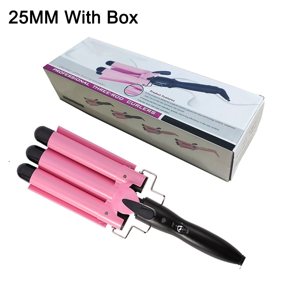 Barrel Hair Curler Crimp Big Wave Hair Styling Tools Wand Curl Machine Corrugation for Hair