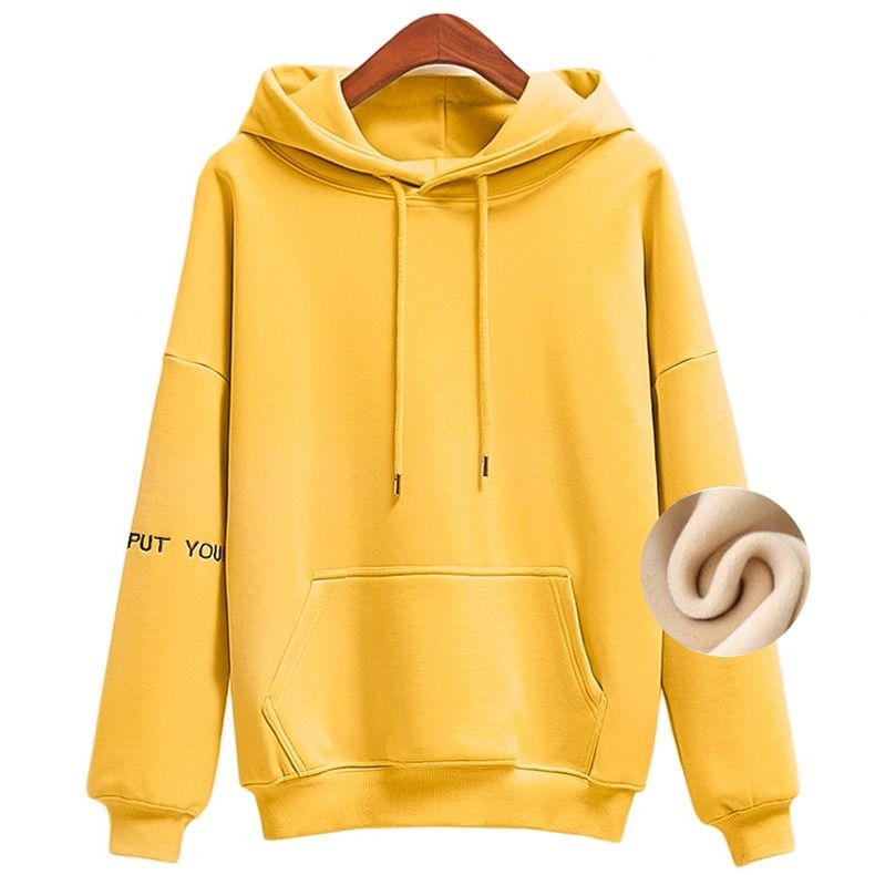 Hooded Sweatshirts Thick Fleece Hoodies Autumn