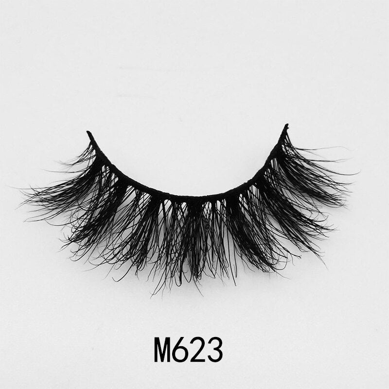 Handmade Mink Eyelashes 3D Curl Winged Messy End Eye Elongated Thick