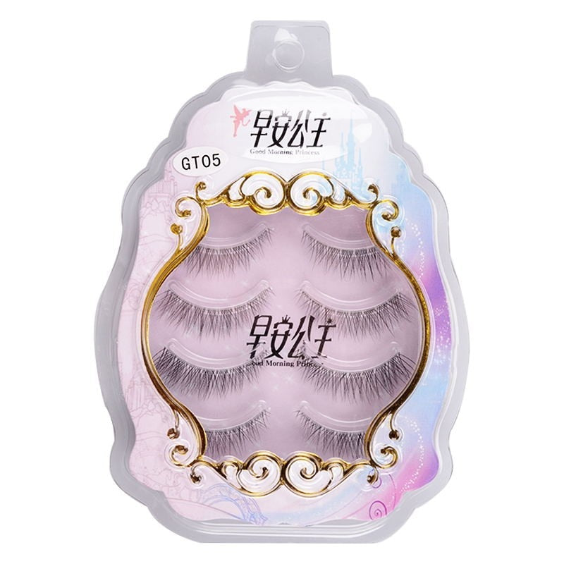 4pairs Natural False Eyelashes HandMade Korean Fashion Lashes Makeup Tools