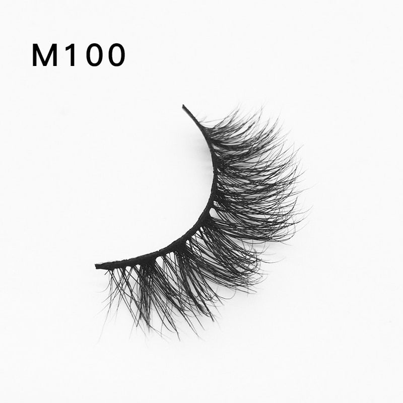 Handmade Mink Eyelashes 3D Curl Winged Messy End Eye Elongated Thick