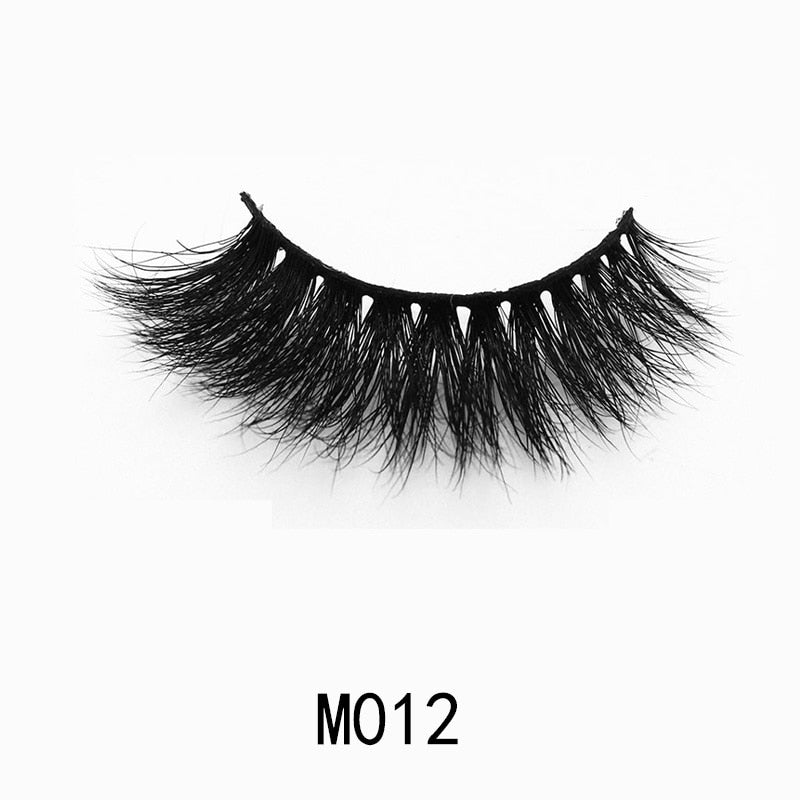 Handmade Mink Eyelashes 3D Curl Winged Messy End Eye Elongated Thick