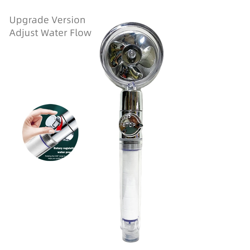 Shower Head Water Saving Flow 360 Degrees with High Pressure spray Nozzle Bathroom Accessories